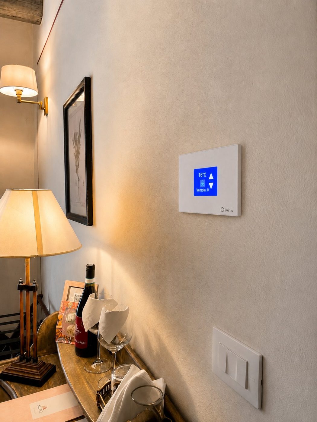 Thermostat in room